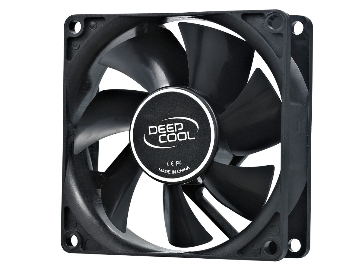 80mm case ventilation fan, 2 Pin; hydro bearing,, Deepcool