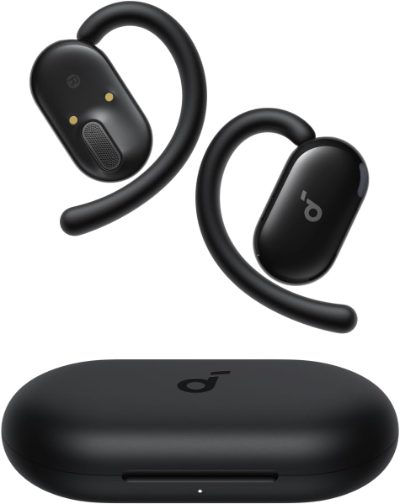 Open-Ear Headphones, V20i, Bluetooth, Open-Ear, Microphone, Black, Wireless
