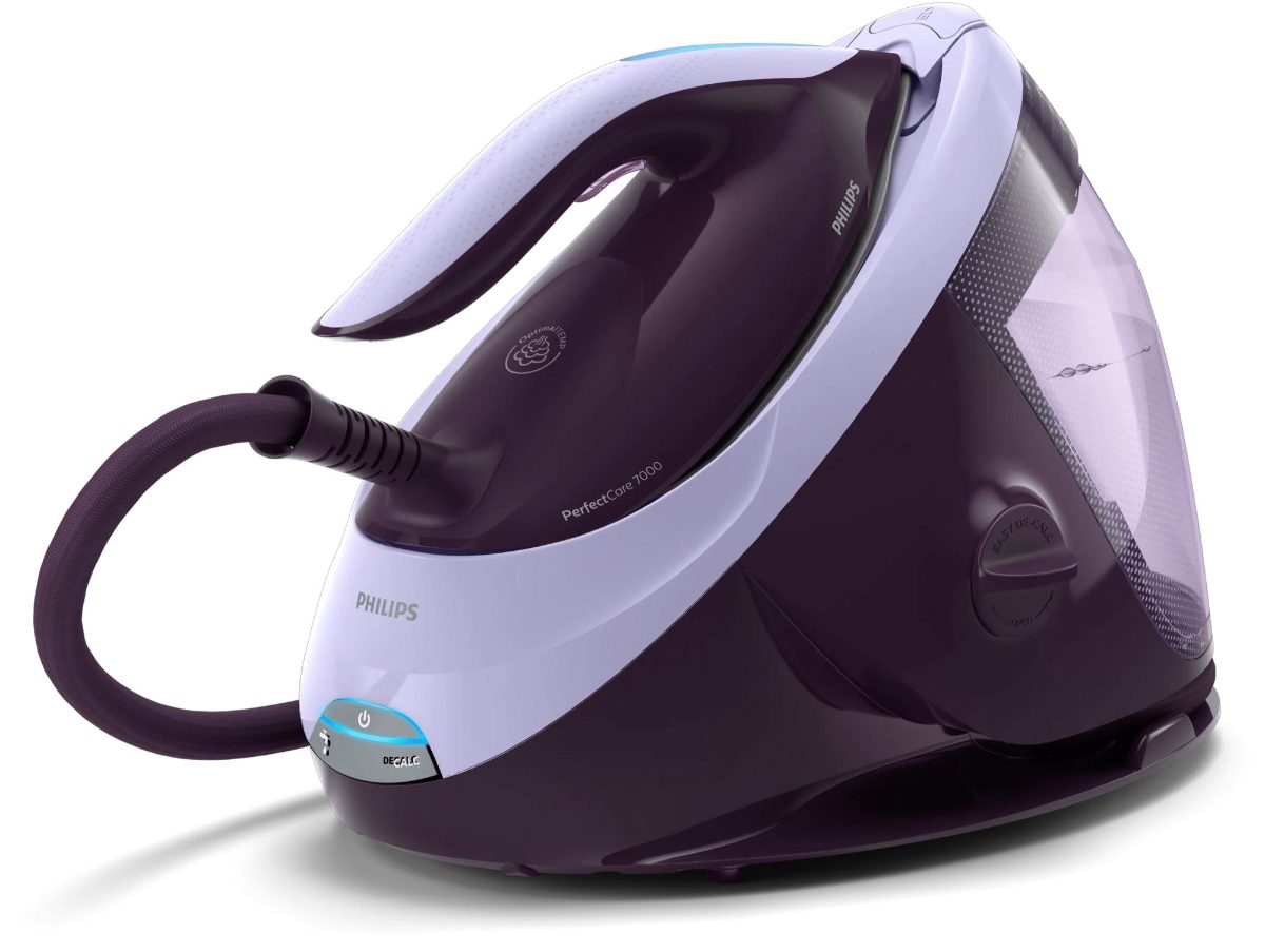 Ironing System, PSG7050/30 PerfectCare 7000 Series, 2100 W, 1.8 L, 8 bar, Auto power off, Vertical steam function, Calc-clean function, Purple