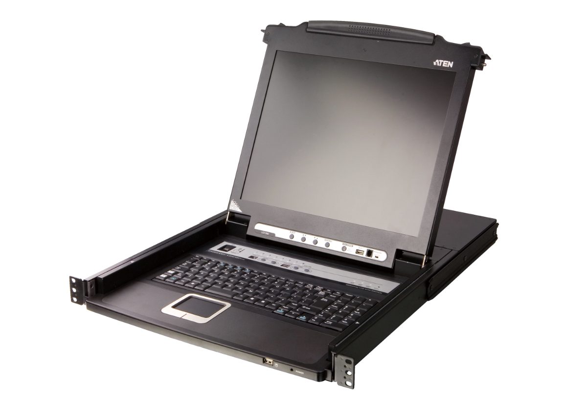 8-Port PS/2-USB VGA 17" LCD KVM Switch with Daisy-Chain Port and USB Peripheral Support, CL5708M