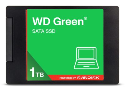 SSD, SANDISK, Green, POWERED BY SANDISK, 1000 GB, Serial ATA III, Read speed 545 MB/s, 2.5", WDS100T5G0A-00CPT0