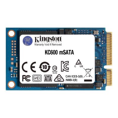 KC600, 1000 GB, Solid-state drive interface mSATA, Read speed 550 MB/s, Write speed 520 MB/s