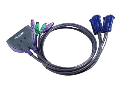 Aten 2-Port PS/2 VGA Cable KVM Switch (0.9m), Aten, 2-Port PS/2 VGA Cable KVM Switch (0.9m)