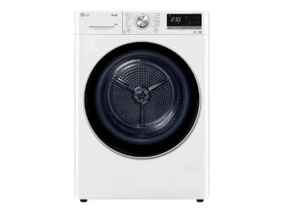 LG Dryer Machine, RH80V9AV3N, Energy efficiency class C, Front loading, 8 kg, LED, Depth 69 cm, Wi-Fi, White