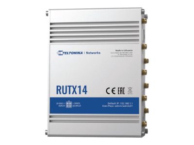 LTE Cat 12 Router, RUTX14, 802.11ac, 867 Mbit/s, 10/100/1000 Mbps Mbit/s, Ethernet LAN (RJ-45) ports 5, MU-MiMO Yes, 4G, Antenna type Internal