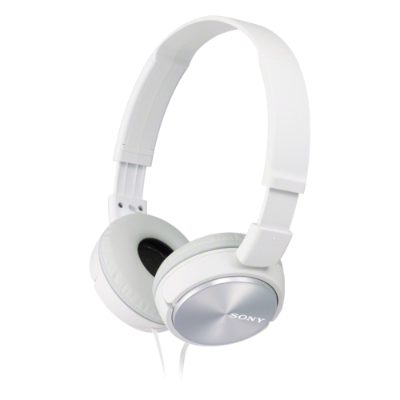 ZX series, MDR-ZX310AP, Wired, On-Ear, White