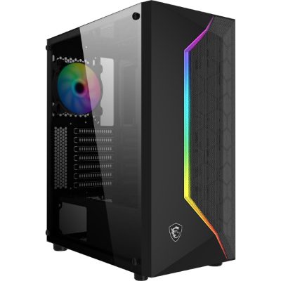 PC Case, MAG VAMPIRIC 100R, Side window, Black, ATX, Micro-ATX, Mini-ITX, Standard ATX, max up to 270mm (without 3.5'' HDD case installed)