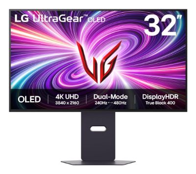 32GX870A-B, 32 ", OLED, UHD, 16:9, 240 Hz, 0.03 ms, 3840 x 2160 pixels, 275 cd/m², HDMI ports quantity 2