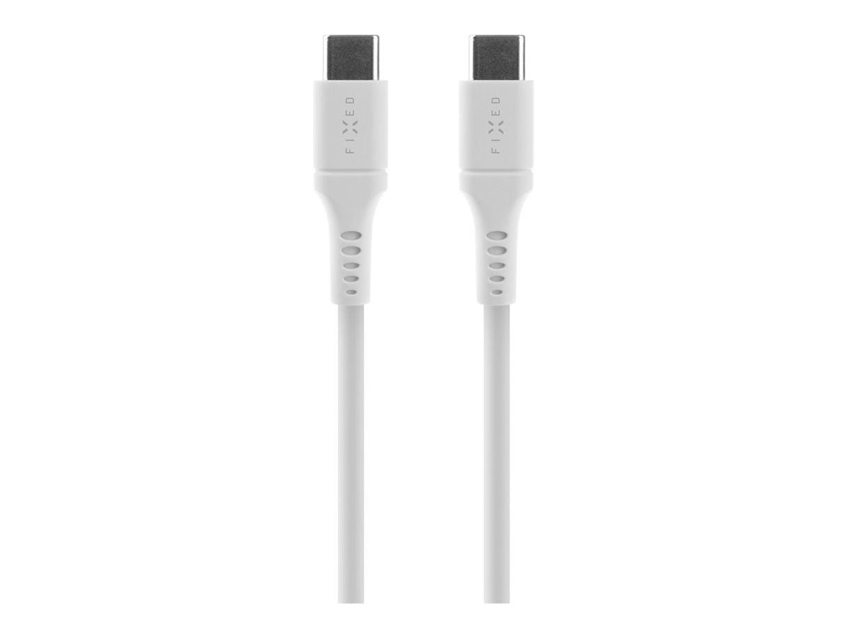 Liquid Silicone Cable USB-C/USB-C, 2m, 60W, FIXDLS-CC2-WH