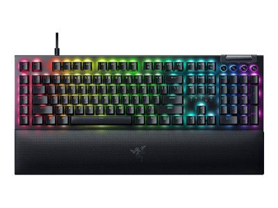 BlackWidow V4, Mechanical Gaming keyboard, Wired, RGB LED light, US, Yellow Switches, Black