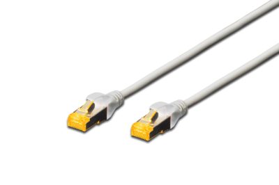 CAT 6A S/FTP, Patch cord, Length 10 m, Grey
