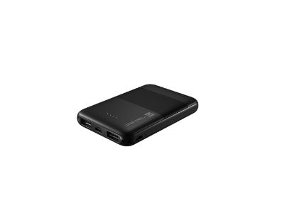 Power Bank, Trevi Compact, 5000 mAh, 1 x USB-C, 2 x USB A, Black