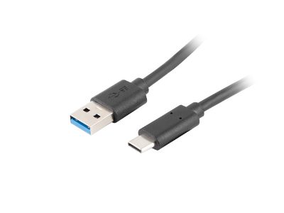 USB Type-C to USB Type-A 3.1 Cable, 1.8 m, CA-USBO-31CU-0018-BK, USB Type-C to USB Type-A