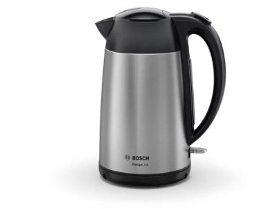 Kettle, DesignLine TWK3P420, Electric, 2400 W, 1.7 L, Stainless steel, 360° rotational base, Black/Stainless Steel