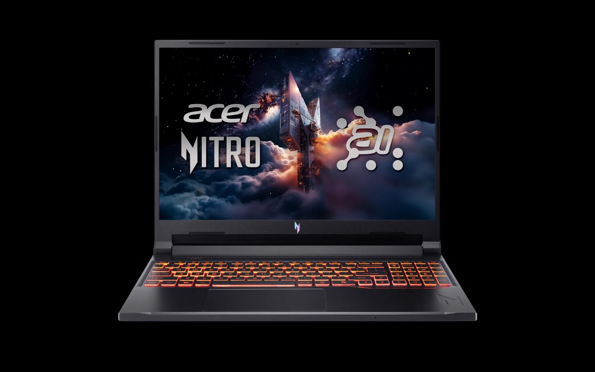 Nitro V 16 AI ANV16-42-R1HB, Shale Black, 16 ", IPS, WQXGA, 2560 x 1600 pixels, AMD Ryzen 7, 260, 16 GB, DDR5, Solid-state drive capacity 1000 GB, NVIDIA GeForce RTX 5060, GDDR7, 8 GB, Windows 11 Home, 802.11ax, Bluetooth version 5.3, Keyboard language US international, Keyboard backlit, Warranty 24 month(s)