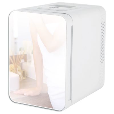 Mini refrigerator with mirror, AD 8085, Free standing, Larder, Height 27 cm, Fridge net capacity 4 L, White