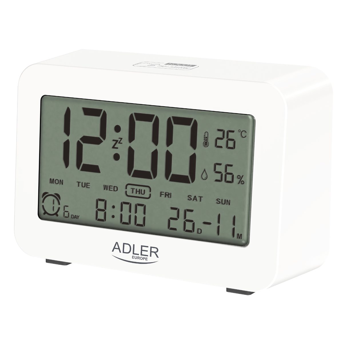 Alarm Clock, AD 1196w, Alarm function, White