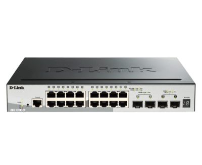 Stackable Smart Managed Switch with 10G Uplinks, DGS-1510-20/E, Managed L2, Desktop/Rackmountable, Gigabit Ethernet (copper) ports quantity 16