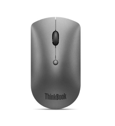 ThinkBook Bluetooth Silent Mouse, Wireless, Bluetooth 5.0, Iron Grey, 1 year(s)
