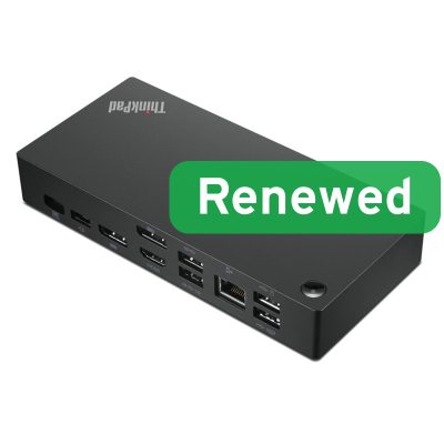 Lenovo Renewed ThinkPad Universal USB-C Dock 40AY 90W Used incl. PSU
