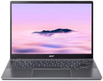 Chromebook Plus Enterprise 514, Grey, 14 ", Touchscreen, 1920 x 1200 pixels, Intel Core 5, 120U, 16 GB, LPDDR5X SDRAM, Solid-state drive capacity 256 GB, Intel Iris Xe Graphics, Chrome OS, Keyboard language US International, Keyboard backlit, Warranty 36 month(s)