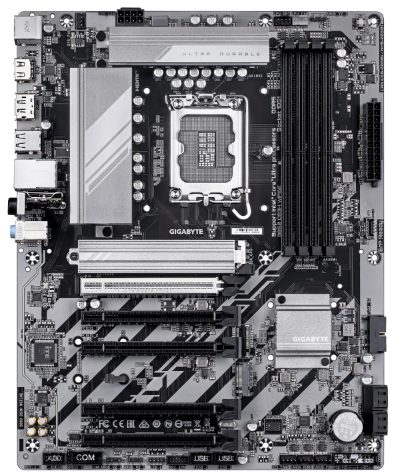 Mainboard, GIGABYTE, Intel B860 Express, LGA1851, ATX, Memory DDR5, 5xPCI-Express 16x, 2xM.2, 1xHDMI, 1xDisplayPort, 1xAudio-In, 1xAudio-Out, 1xMicrophone, 1xUSB 2.0, 1xUSB 3.2, 1xUSB-C, 1xPS/2, 1xRJ45, B860DS3HWIFI6E1.0