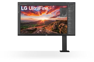 LCD Monitor, LG, 32UN880P-B, 31.5", 4K, Panel IPS, 3840x2160, 16:9, 60Hz, 5 ms, Speakers, Swivel, Pivot, Height adjustable, Tilt, Colour Black