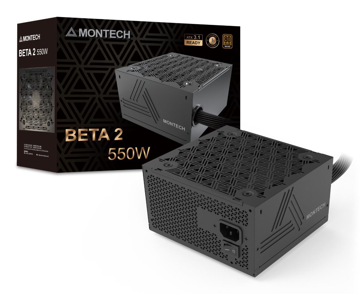 Power Supply, MONTECH, BETA 2, ATX, PC, 100 - 240 V, 550 W, BETA2550W
