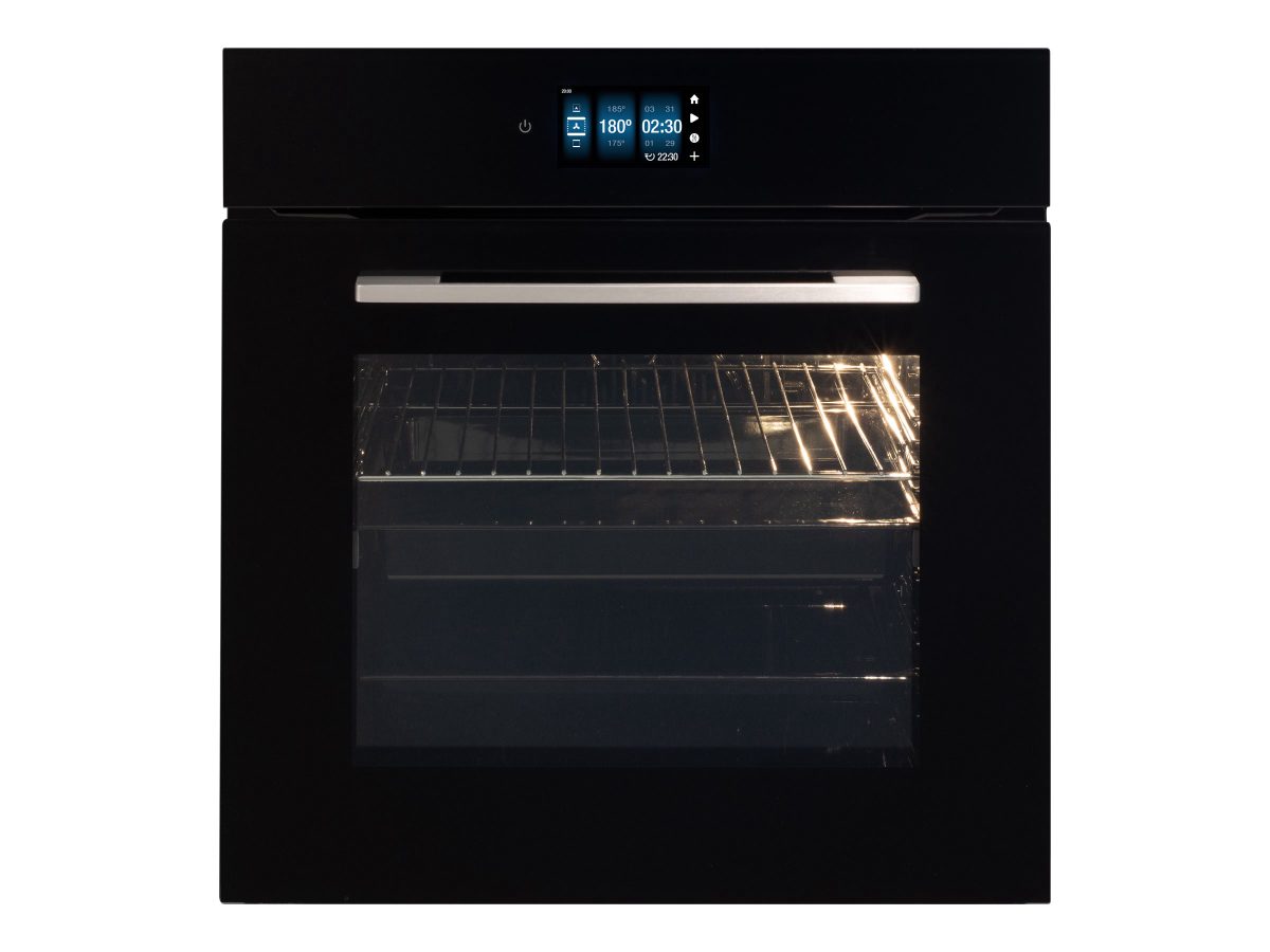 Oven, MT 9011 PRO BK, 70 L, Multifunctional, AquaSmart, TFT control, Height 59.5 cm, Width 59.5 cm, Black glass
