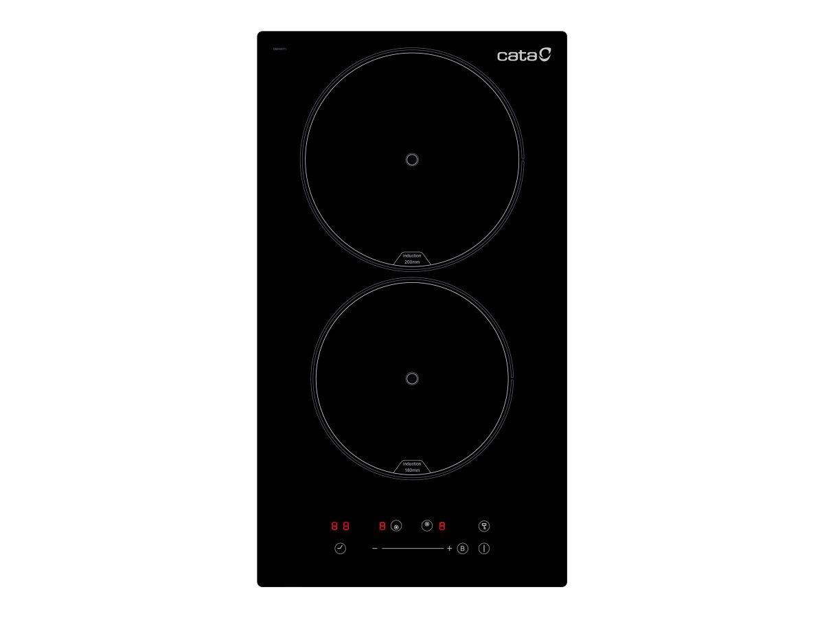Hob, ISB 3102 BK, Induction, Number of burners/cooking zones 2, Slider, Timer, Black