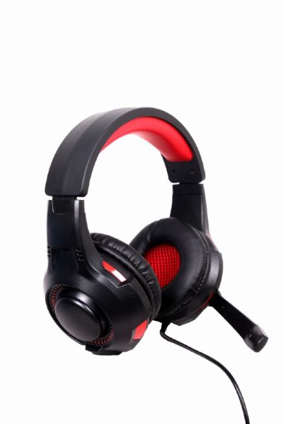 Surround USB headset, GHS-U-5.1-01, Built-in microphone, USB Type-A, Black/Red