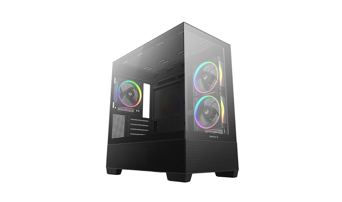 Deepcool Case, CG380 3F, Black, Micro ATX