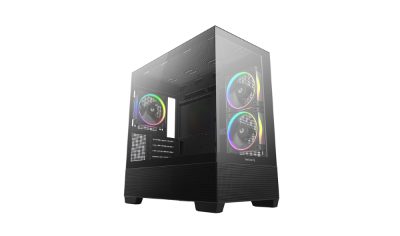Deepcool Case, CG380 3F, Black, Micro ATX