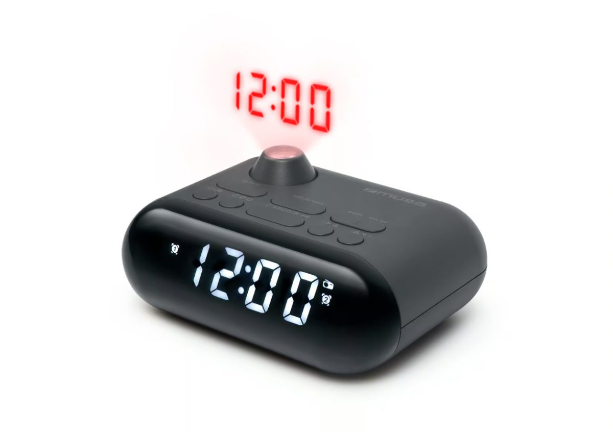 Muse Clock Radio With Projection, M-179 P, FM radio