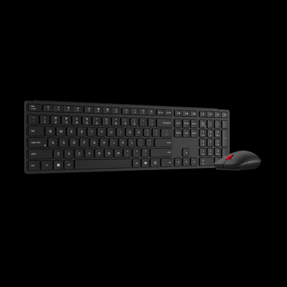 Lenovo Multi-Mode Pro Combo Keyboard and Mouse 6000-Lithuanian, Keyboard and Mouse Set, Wireless, Mouse included, Bluetooth, Lithuanian, Eclipse Black
