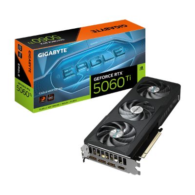 Gigabyte GeForce RTX 5060 Ti EAGLE MAX OC 16G, NVIDIA, 16 GB, GeForce RTX 5060 Ti, GDDR7, HDMI ports quantity 1, PCI-E 5.0