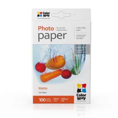 PM2201004R, Matte Photo Paper, White, 220 g/m², 10 x 15 cm