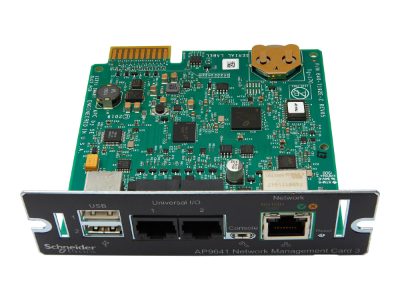 APC Network Management Card 3 (NMC3) with Environmental Monitoring, secure remote UPS monitoring and management, Schneider Electric