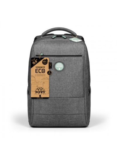 Laptop Backpack, YOSEMITE Eco XL, Backpack, Shoulder strap, Grey