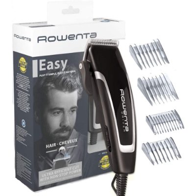 Rowenta Hair Trimmer, TN1603F0, Corded, Black/Silver