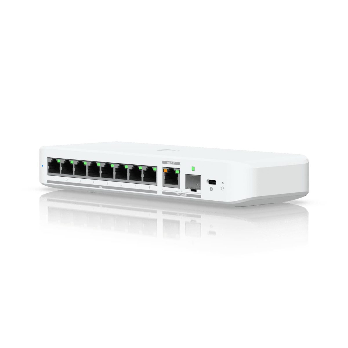 Flex 2.5G, Flexible, 8-port 2.5 GbE switch, Desktop, Managed, 10 Gbps (RJ-45) ports quantity 1, SFP+ ports quantity 1