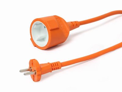 Power extension cord, 20 m, PC-186XOD-O-20M, Cord, Orange