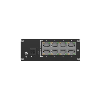 Industrial Switch, TSW040, Unmanaged, DIN rail mountable, 10/100 Mbps (RJ-45) ports quantity 8, PoE+ ports quantity 8, Power supply type 2-pin industrial DC power socket
