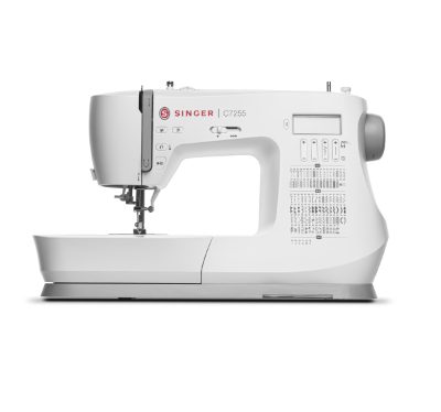 Sewing Machine, C7255, Number of stitches 200, Number of buttonholes 8, White
