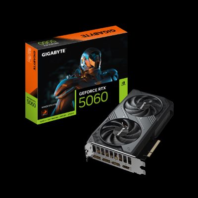 Gigabyte GeForce RTX 5060 WINDFORCE 8G, NVIDIA, 8 GB, GeForce RTX 5060, GDDR7, HDMI ports quantity 1, PCI-E 5.0