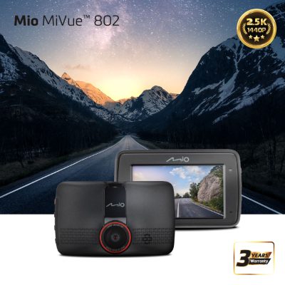 MiVue 802, 2.5K 1440P, Wi-Fi, Dash cam, Audio recorder