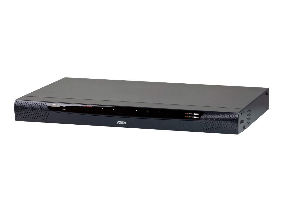 1-Local/1-Remote Access 8-Port Cat 5 KVM over IP Switch with Virtual Media (1920 x 1200), KN1108VA-AX-G