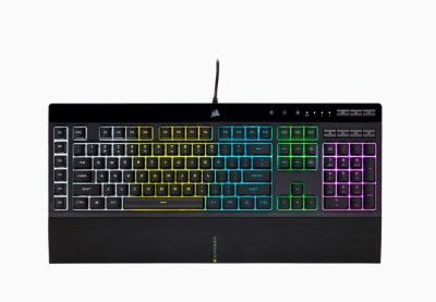 Rubber Dome, Gaming Keyboard, K55 RGB PRO, Wired, RGB LED light, US, Black