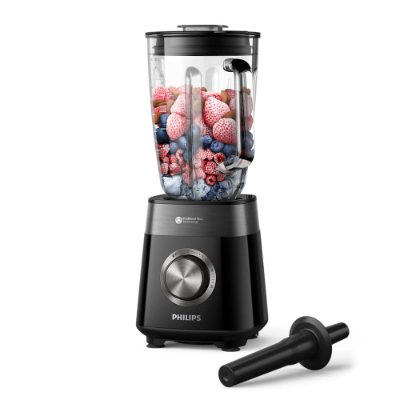 Philips Blender, HR3030/00, Tabletop, 1200 W, Jar material Glass, Jar capacity 2 L, Ice crushing, Black