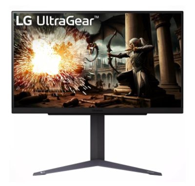 LCD Monitor, LG, 27GS75Q-B, 27", Gaming, Panel IPS, 2560x1440, 16:9, 180Hz, Matte, 1 ms, Pivot, Height adjustable, Tilt, Colour Black